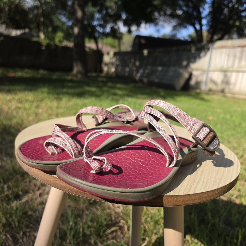 CHACO Womens Size 9 Cycloid Scale Berry Sport Sandals Double Straps Toe Loop